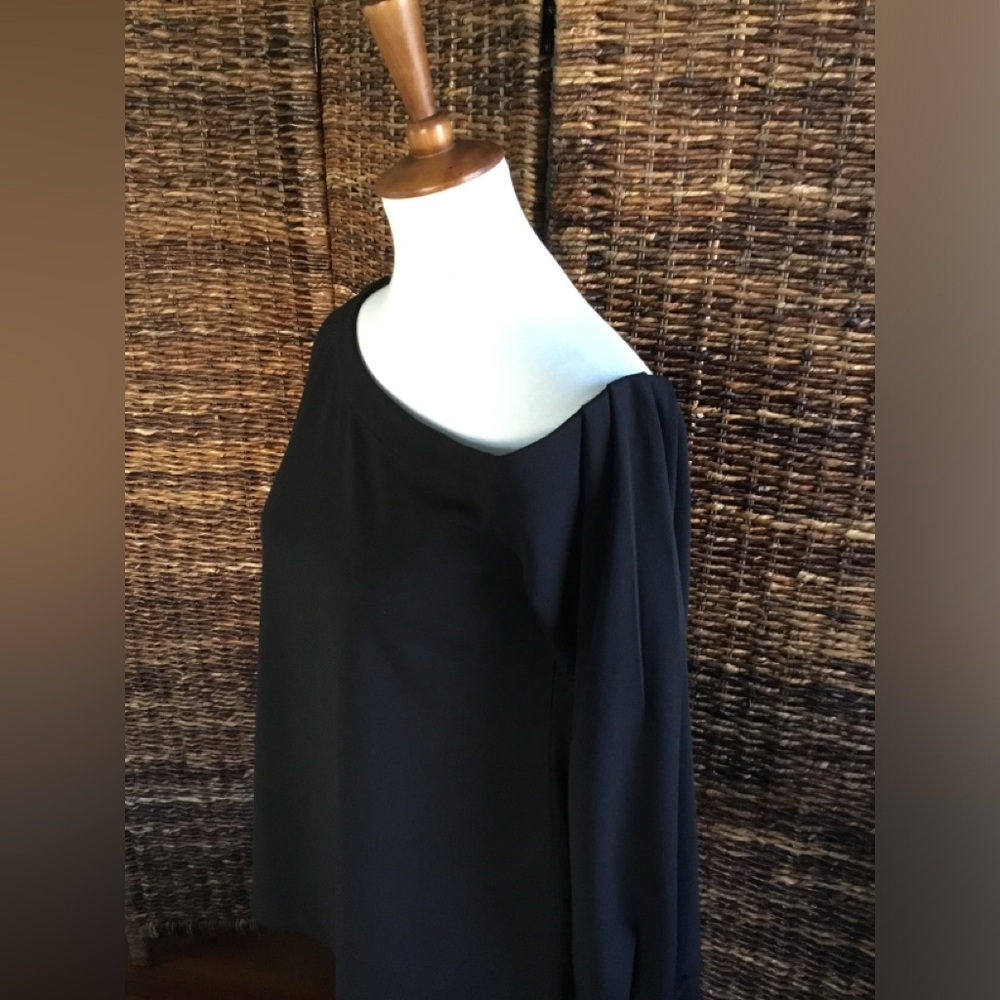 BANANA REPUBLIC ONE SHOULDER LONG SLEEVE TOP ELASTIC SLEEVE CUFFS - Picture 6 of 15